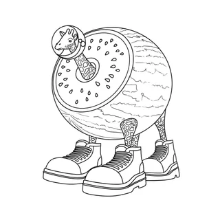 coloring pages italian brainrot 1