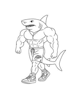 coloring pages italian brainrot 14