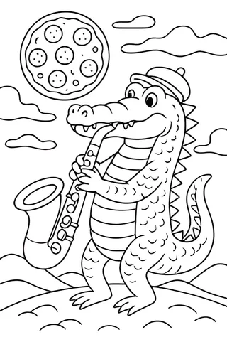coloring pages italian brainrot 4